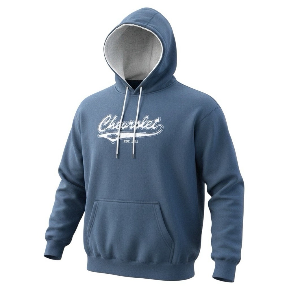 Kenpo Hoodie Men's XXL Chevrolet Navy Pullover Sweatshirt Soft Heavy